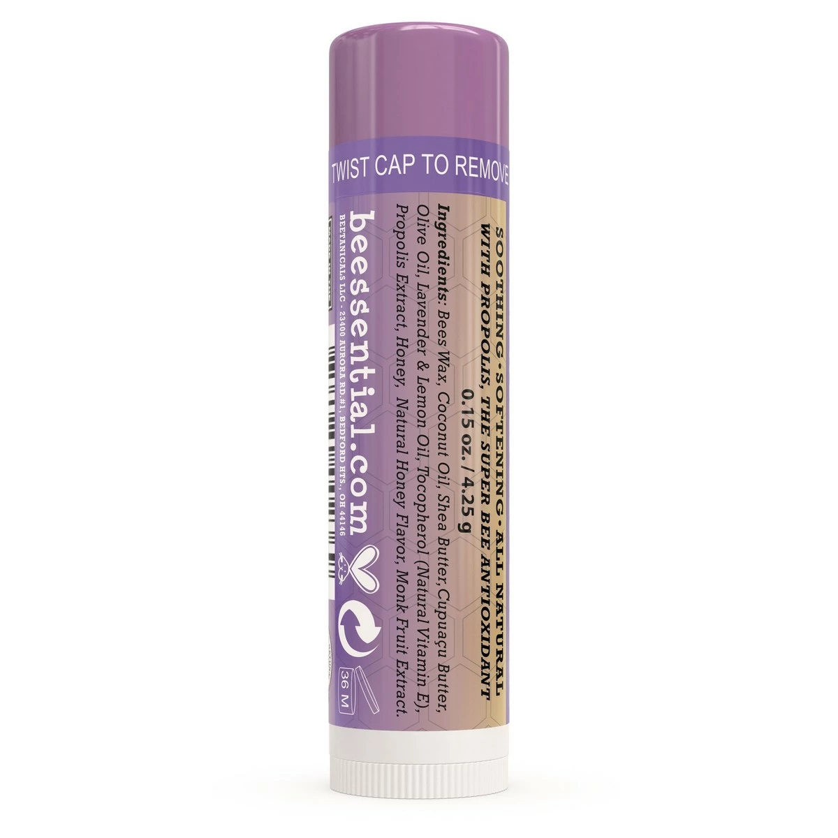 Beessential Store Beessential All Natural Lemon Lavender Lip Balm 4 Pack - Voted Best For Dry And Chapped Lips – Great For Men, Women, And Children – Moisturizing Beeswax, Coconut, Shea And Cupuacu Butter 5 Beessential Store Beessential All Natural Lemon Lavender Lip Balm 4 Pack - Voted Best For Dry And Chapped Lips – Great For Men, Women, And Children – Moisturizing Beeswax, Coconut, Shea And Cupuacu Butter - Image 3