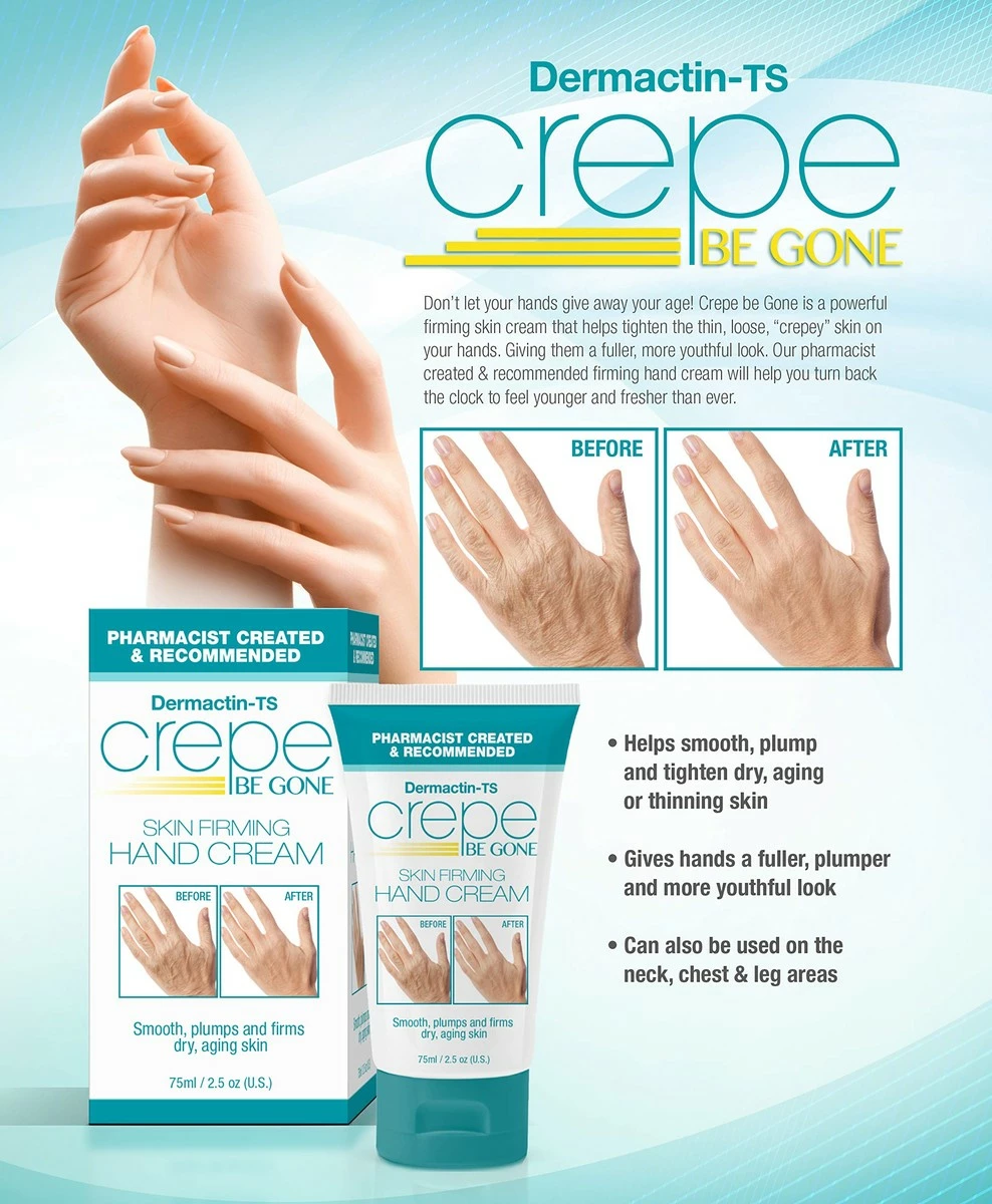 Dermactin Crepe Be Gone Skin Firming Hand Cream 2.5 Oz. 6 Dermactin Crepe Be Gone Skin Firming Hand Cream 2.5 Oz. - Image 4