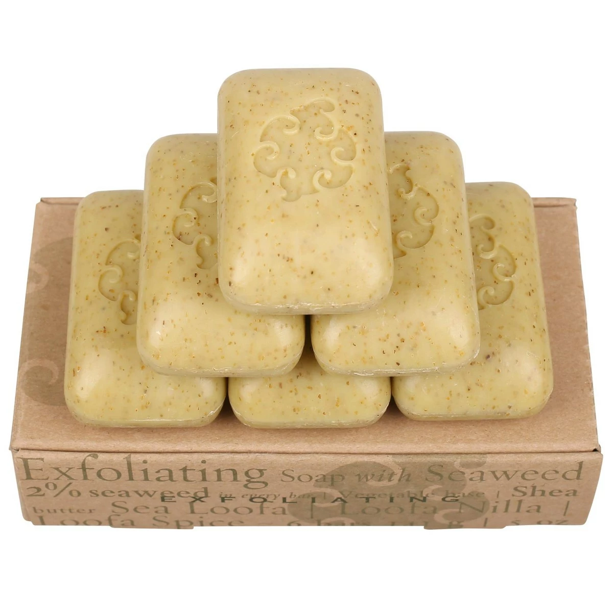 Baudelaire Exfoliating Soap, Sea Loofa Bath Soap & Body Soap, Natural Soap, Triple Milled With 100% Natural Fragrance, 2% Seaweed And Sustainable Palm Oil - 5 Oz (COMES IN 6 PIECE BOX!) 4 Baudelaire Exfoliating Soap, Sea Loofa Bath Soap & Body Soap, Natural Soap, Triple Milled With 100% Natural Fragrance, 2% Seaweed And Sustainable Palm Oil - 5 Oz (COMES IN 6 PIECE BOX!) - Image 2