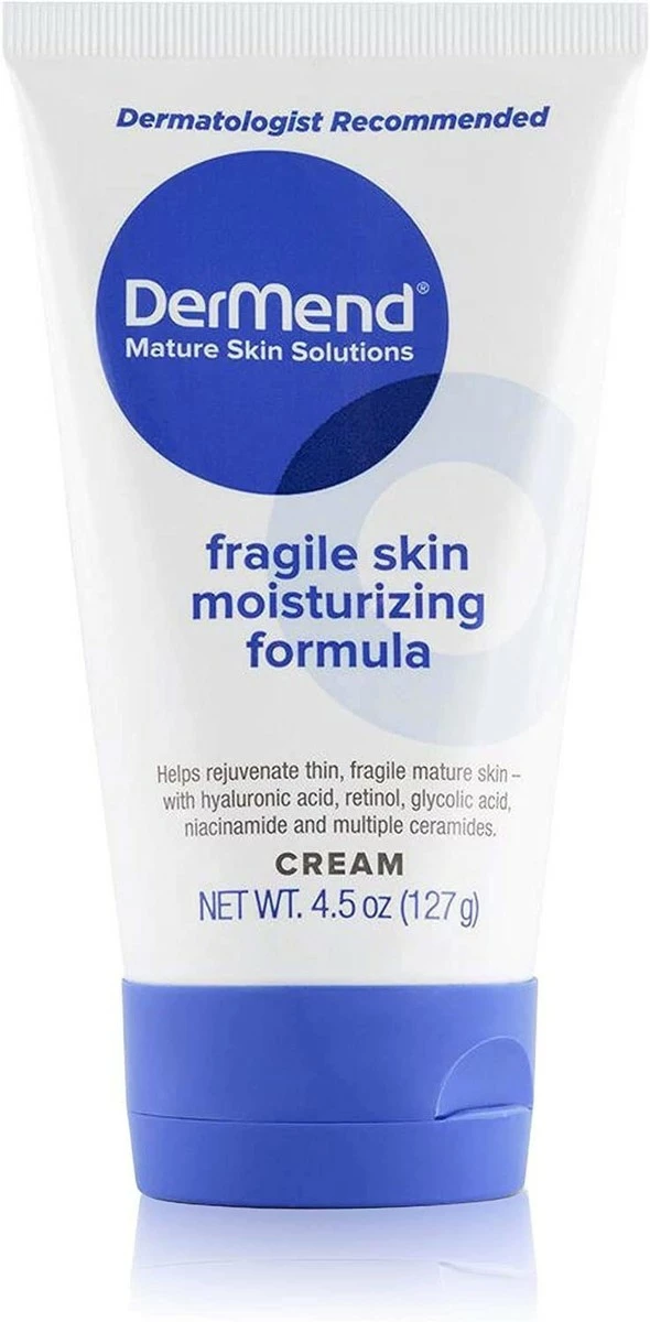 DerMend Fragile Skin Moisturizing Cream 4.5 Oz Tube - PACK OF 2 3 DerMend Fragile Skin Moisturizing Cream 4.5 Oz Tube - PACK OF 2