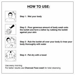 The Man Company Store THE MAN COMPANY Mens Body Wash, Charcoal Body Wash For Acne (8.4 Oz) - Exfoliating Body Wash With Lemongrass & Cinnamon, Shower Gel For Men – Sulfate Free Body Wash, Paraben Free Body Wash -Moisturizers Sales x1t92nbusydtm6kry9k501tcbs1x