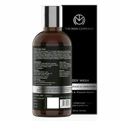 The Man Company Store THE MAN COMPANY Mens Body Wash, Charcoal Body Wash For Acne (8.4 Oz) - Exfoliating Body Wash With Lemongrass & Cinnamon, Shower Gel For Men – Sulfate Free Body Wash, Paraben Free Body Wash -Moisturizers Sales x4q6k0yrgkzr4muleepr10oji9vf