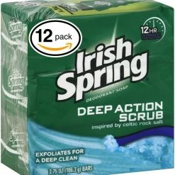 Irish Spring® Irish Spring Moisture Blast Deodorant Soap Soap For Unisex, 12 Count, 3.75 Oz Each