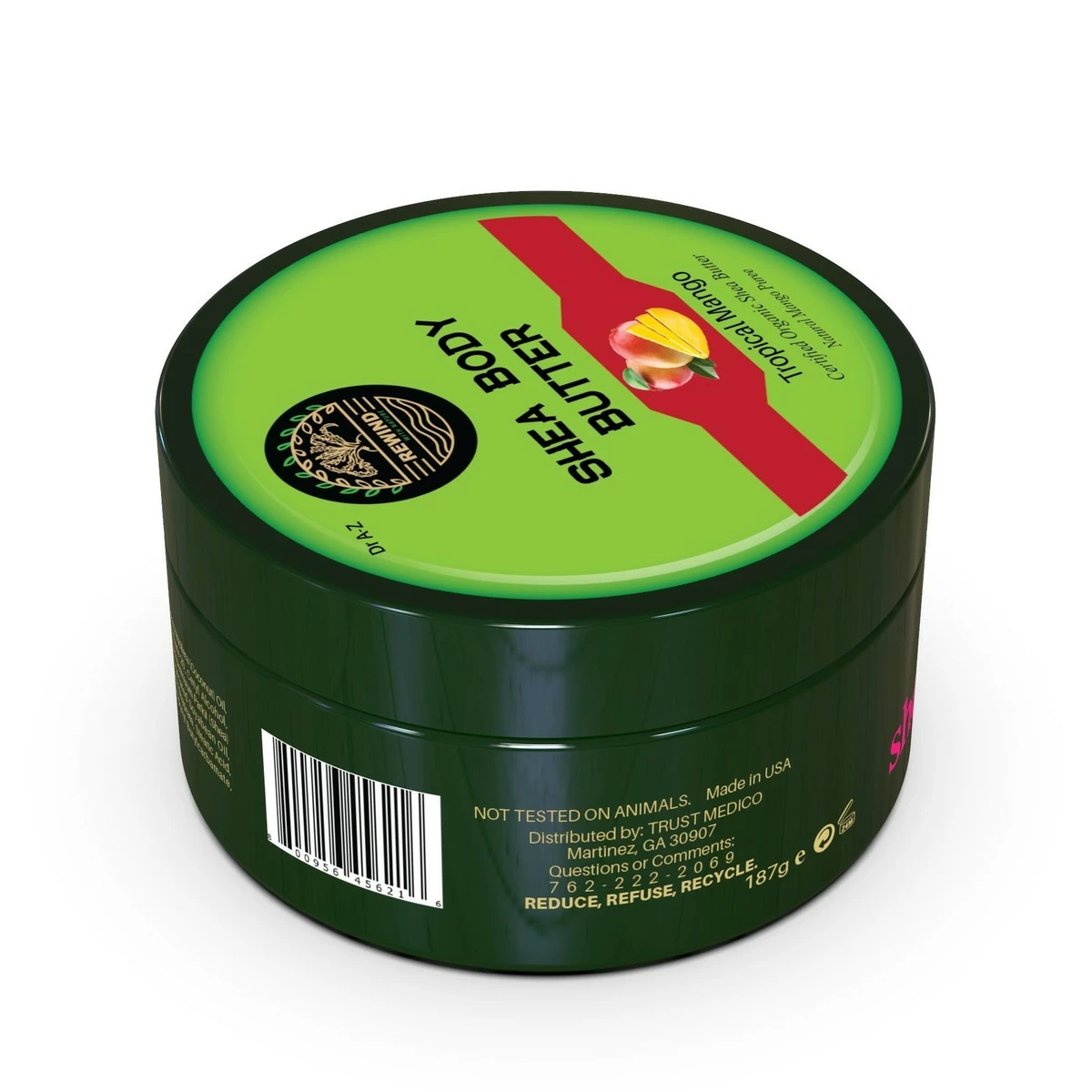 Rewind With Nature Shea Butter Raw Organic Shea Butter, Raw Unrefined, Moisture Shea Butter, Raw Mango Butter Jar 5 Rewind With Nature Shea Butter Raw Organic Shea Butter, Raw Unrefined, Moisture Shea Butter, Raw Mango Butter Jar - Image 3