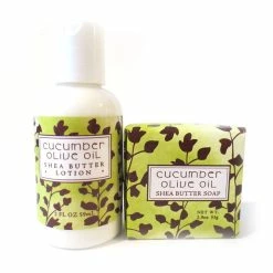 Greenwich Bay Trading Company Greenwich Bay Trading Co. Cucumber Olive Oil Tea Shea Butter Soap And Lotion Gift Set