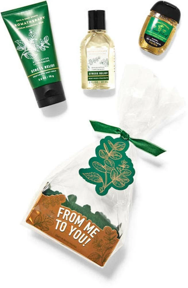 Bath & Body Works Bath And Body Works Body Care - Aromatherapy EUCALYPTUS SPEARMINT (Stress Relief) Mini Gift Set 3 Bath & Body Works Bath And Body Works Body Care - Aromatherapy EUCALYPTUS SPEARMINT (Stress Relief) Mini Gift Set