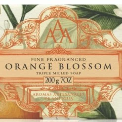 AAA DE AROMAS ARTESANALES DE ANTIGUA AAA Floral - Triple-Milled Luxury Soap Bar - Orange Blossom - 200 G / 7 Oz (SLS And Paraben Free)
