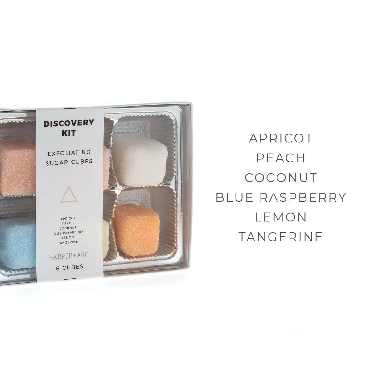 Harper + Ari Sugar Scrub Cubes (Discovery Kit, 6 Cubes), Exfoliating Body Scrub Gift Set Box, Soften And Smooth Skin With Shea Butter And Aloe Vera, 6 Piece Box Set 5 Harper + Ari Sugar Scrub Cubes (Discovery Kit, 6 Cubes), Exfoliating Body Scrub Gift Set Box, Soften And Smooth Skin With Shea Butter And Aloe Vera, 6 Piece Box Set - Image 3