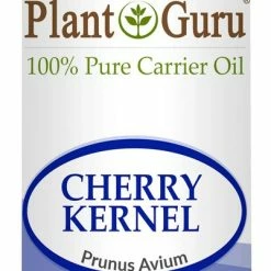 Plant Guru Cherry Kernel Oil 16 Oz Cold Pressed 100% Pure Natural Carrier - Skin, Face, Body And Hair Growth Moisturizer. Great For DYI Creams, Lotions And Lip Balms.