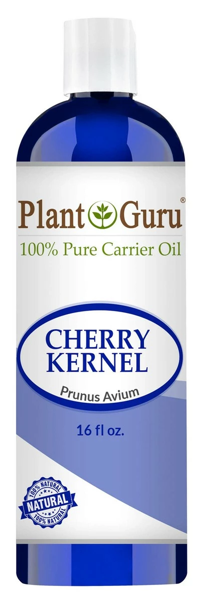 Plant Guru Cherry Kernel Oil 16 Oz Cold Pressed 100% Pure Natural Carrier - Skin, Face, Body And Hair Growth Moisturizer. Great For DYI Creams, Lotions And Lip Balms. 3 Plant Guru Cherry Kernel Oil 16 Oz Cold Pressed 100% Pure Natural Carrier - Skin, Face, Body And Hair Growth Moisturizer. Great For DYI Creams, Lotions And Lip Balms.