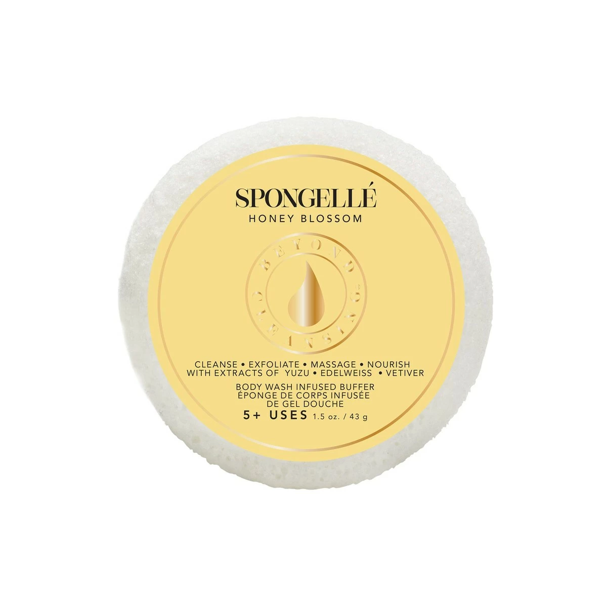 Spongelle Travel Size Spongette Body Wash Infused Buffer (Honey Blossom) 3 Spongelle Travel Size Spongette Body Wash Infused Buffer (Honey Blossom)