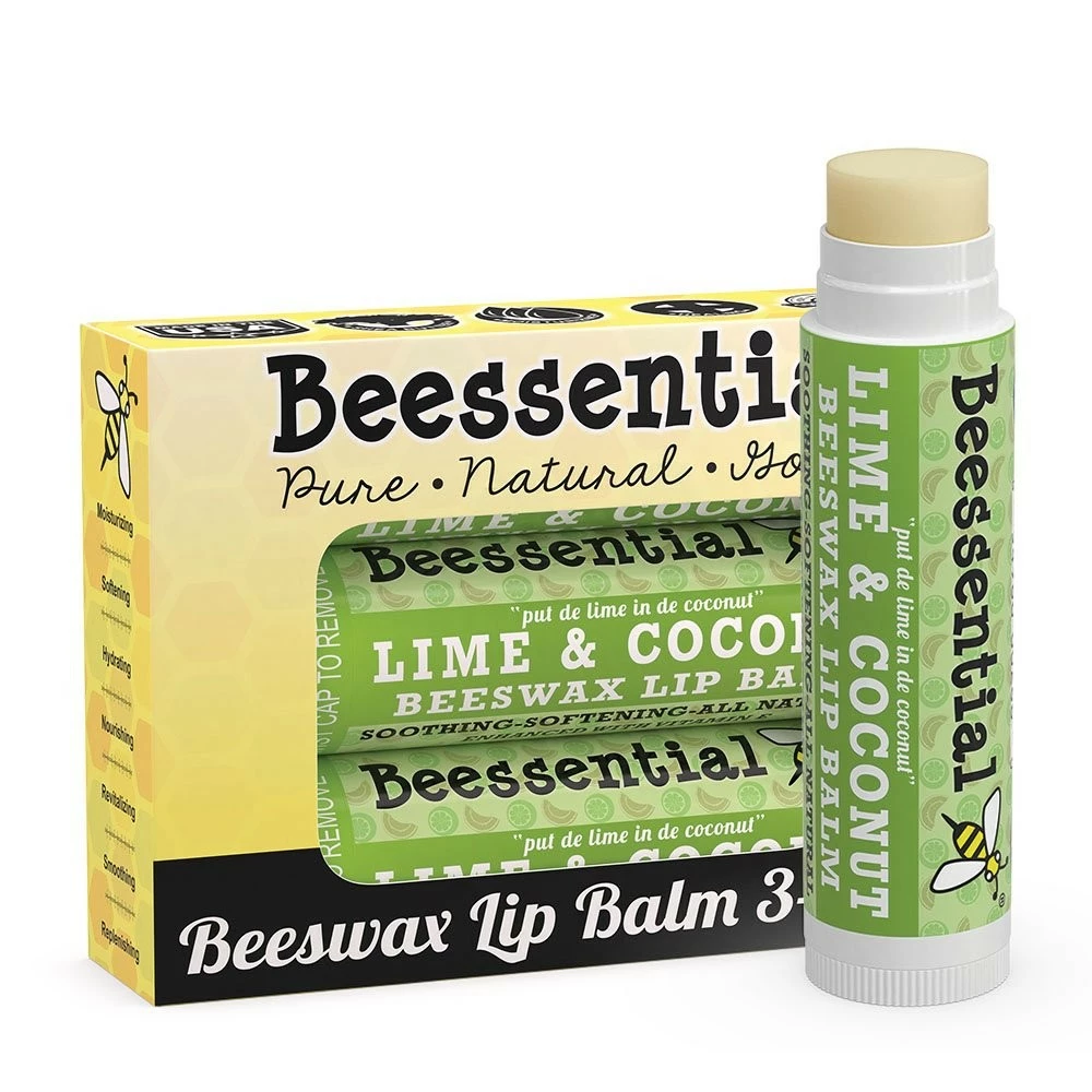 Beessential Store Beessential All Natural Coconut Lime Lip Balm 3 Pack – Heals And Prevents Dry And Chapped Lips –– Great For Men, Women, And Children - Moisturizing Beeswax, Coconut, Shea And Cupuacu Butter 3 Beessential Store Beessential All Natural Coconut Lime Lip Balm 3 Pack – Heals And Prevents Dry And Chapped Lips –– Great For Men, Women, And Children - Moisturizing Beeswax, Coconut, Shea And Cupuacu Butter