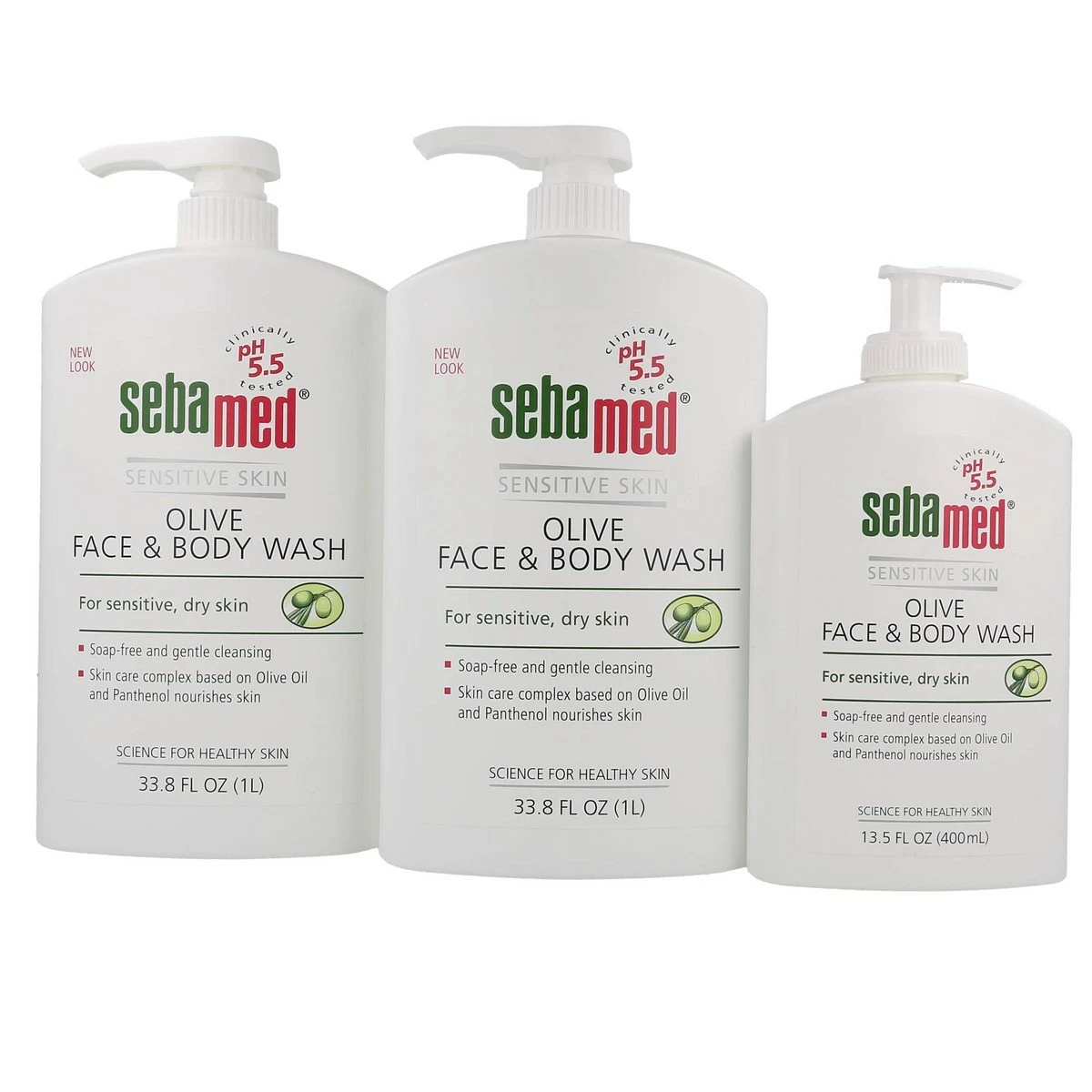 Sebamed Olive Face & Body Wash With Pump Skin PH 5.5 Ultra Mild Dermatologist Recommended For Sensitive And Delicate Skin 33.8 Fluid Ounces (1 Liter) 2 Pack 3 Sebamed Olive Face & Body Wash With Pump Skin PH 5.5 Ultra Mild Dermatologist Recommended For Sensitive And Delicate Skin 33.8 Fluid Ounces (1 Liter) 2 Pack