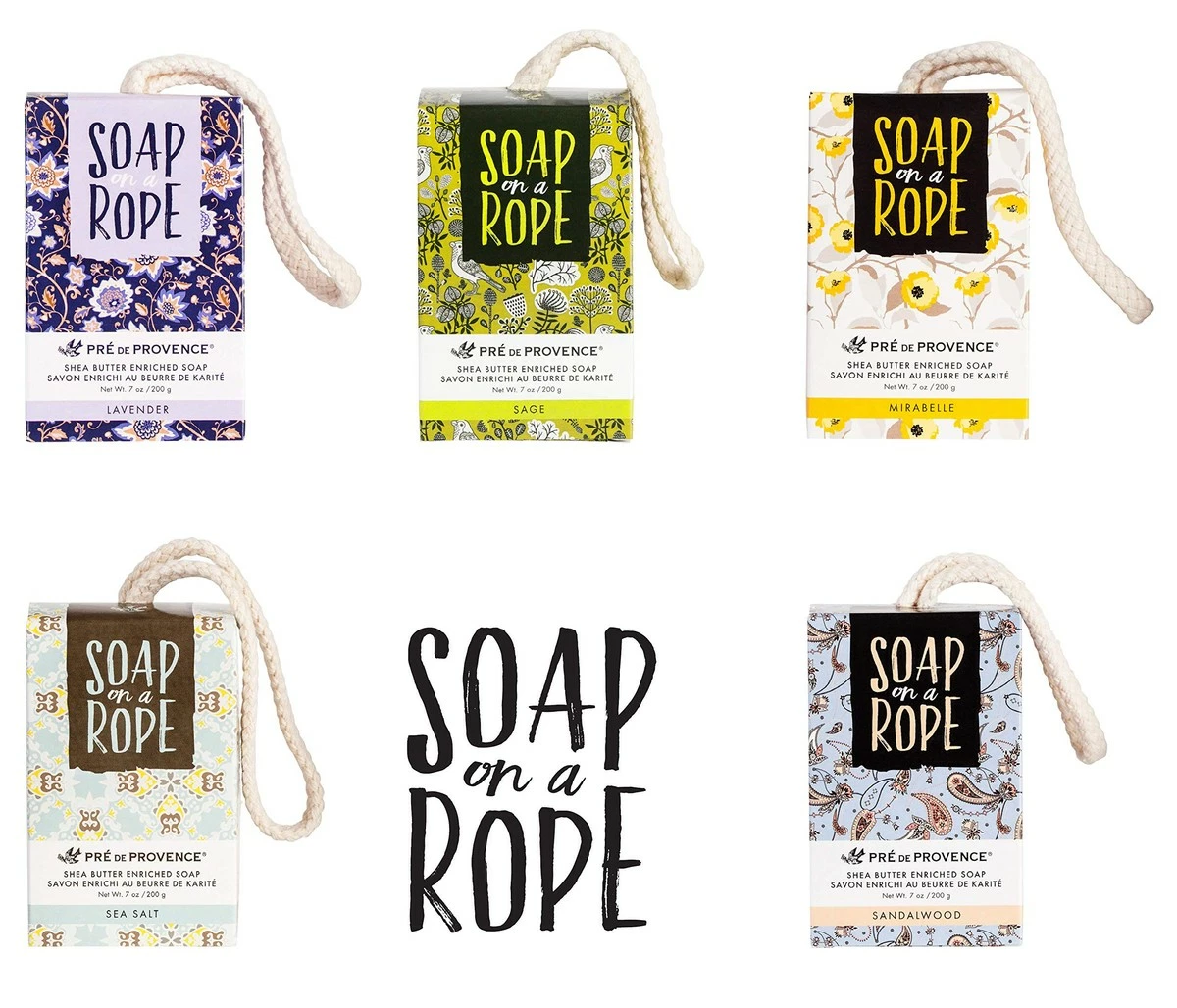 Pre De Provence Store Pre De Provence Soap On A Rope, Sage, 200 Gram 7 Pre De Provence Store Pre De Provence Soap On A Rope, Sage, 200 Gram - Image 5