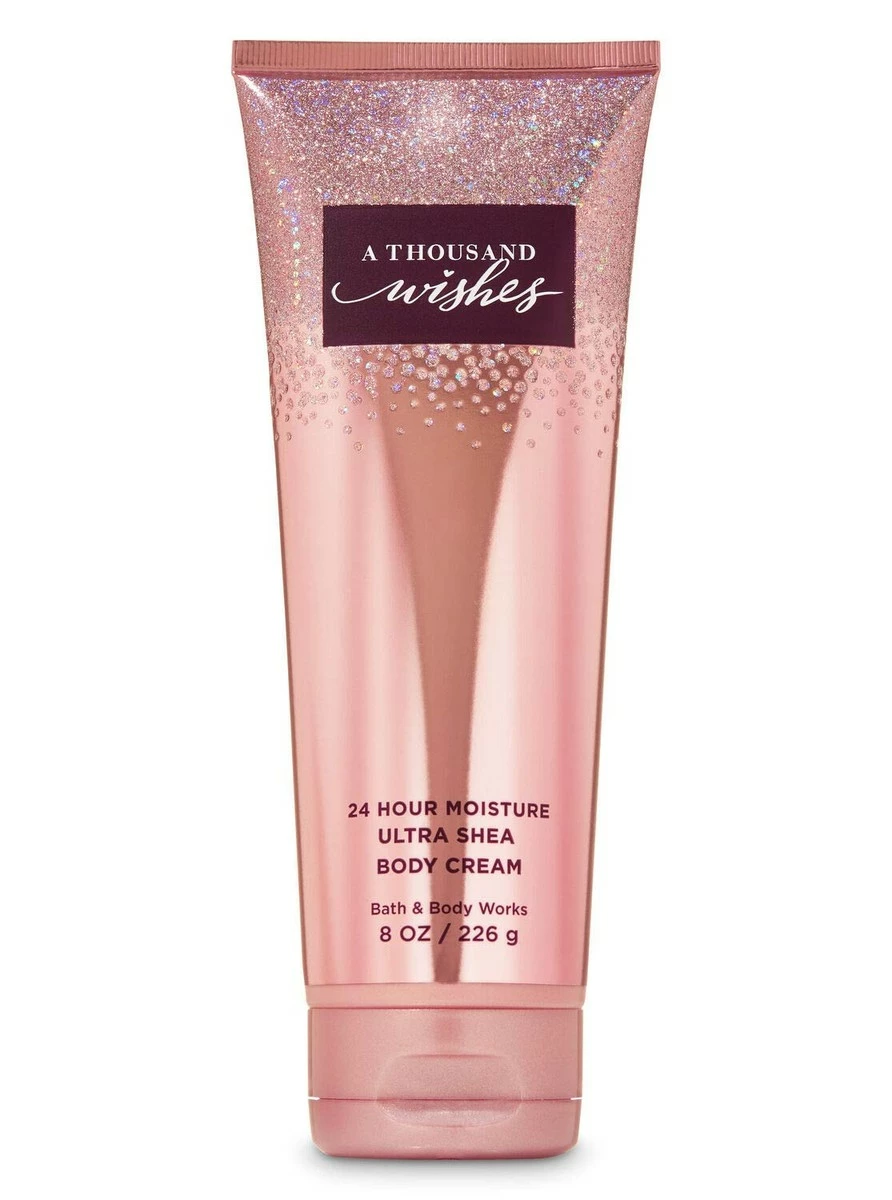 Bath And Body Works A Thousand Wishes Ultra Shea Body Cream 24 Hr Moisture 2109 Edition 8 Oz / 226 G 3 Bath And Body Works A Thousand Wishes Ultra Shea Body Cream 24 Hr Moisture 2109 Edition 8 Oz / 226 G