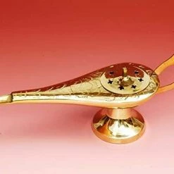 Song Of India Brass Genie Lamp 11" Long