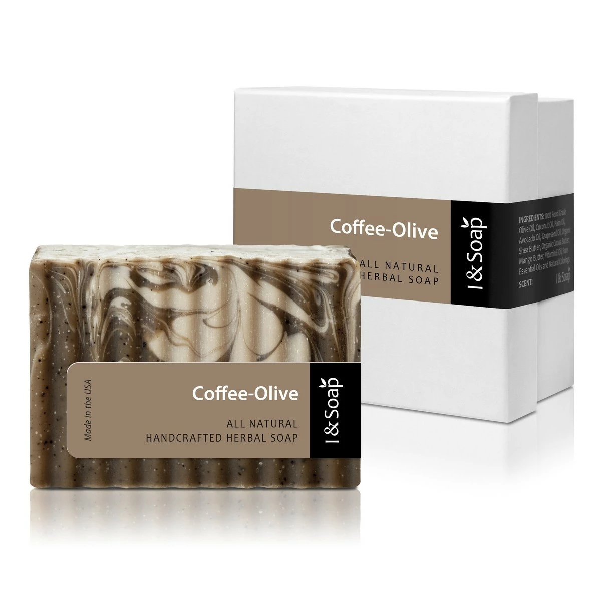 I & SOAP, Coffee-Olive Soap. 100% Natural & Organic Materials. Handcrafted Herbal Soap. Gentle And Effective Facial, Hand And Body Cleansing Soap. 3 I & SOAP, Coffee-Olive Soap. 100% Natural & Organic Materials. Handcrafted Herbal Soap. Gentle And Effective Facial, Hand And Body Cleansing Soap.