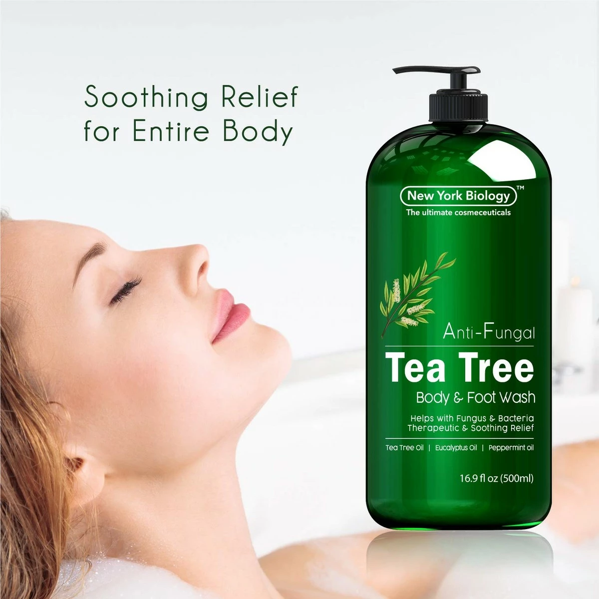 NEW YORK BIOLOGY THE ULTIMATE COSMECEUTICALS New York Biology Tea Tree Body Wash - Helps Soothe Itchy Skin, Jock Itch, Athletes Foot, Toenail Fungus, Eczema, Acne, Body Odor And Ringworm - Moisturizing Body Wash For Men & Women – 16 Fl Oz 6 NEW YORK BIOLOGY THE ULTIMATE COSMECEUTICALS New York Biology Tea Tree Body Wash - Helps Soothe Itchy Skin, Jock Itch, Athletes Foot, Toenail Fungus, Eczema, Acne, Body Odor And Ringworm - Moisturizing Body Wash For Men & Women – 16 Fl Oz - Image 4
