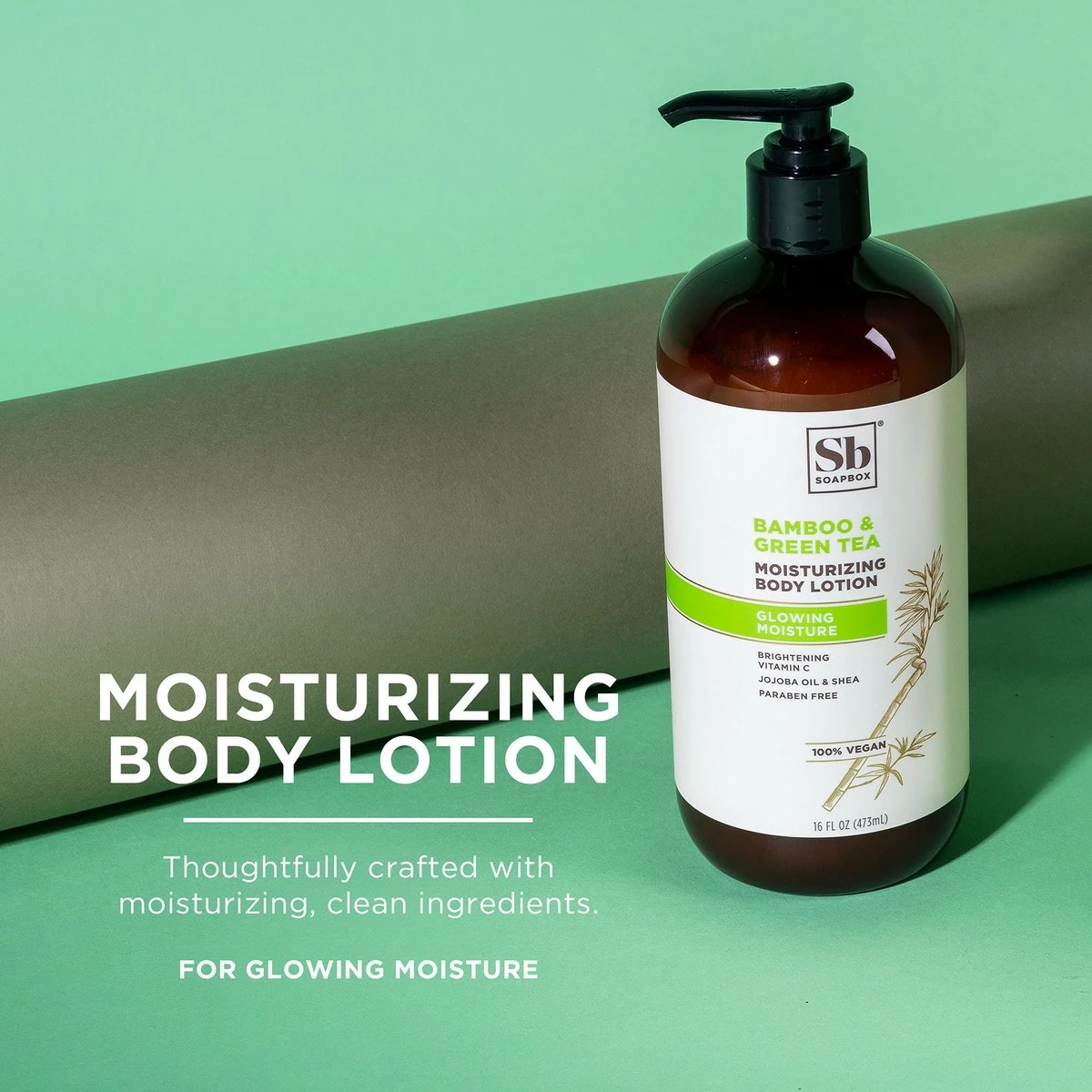 Soapbox Bamboo & Green Tea Moisturizing Body Lotion With Shea Butter & Jojoba Oil | Paraben Free, Cruelty Free, Vegan, Made In The USA (16oz, 3 Pack) 4 Soapbox Bamboo & Green Tea Moisturizing Body Lotion With Shea Butter & Jojoba Oil | Paraben Free, Cruelty Free, Vegan, Made In The USA (16oz, 3 Pack) - Image 2