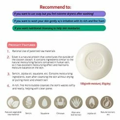 Silvet Sensitive Skin Body Wash Face Bar Soap Natural Extract Contain Silk Protein, Sericin, Chitosan, Jojoba Oil, Squalene Aloe Vera, Natural Vegetable Raw Material (Pack Of 3) 7 Silvet Sensitive Skin Body Wash Face Bar Soap Natural Extract Contain Silk Protein, Sericin, Chitosan, Jojoba Oil, Squalene Aloe Vera, Natural Vegetable Raw Material (Pack Of 3) -Moisturizers Sales yvhf7xa649gmfuv4w1snm4bp6mxx