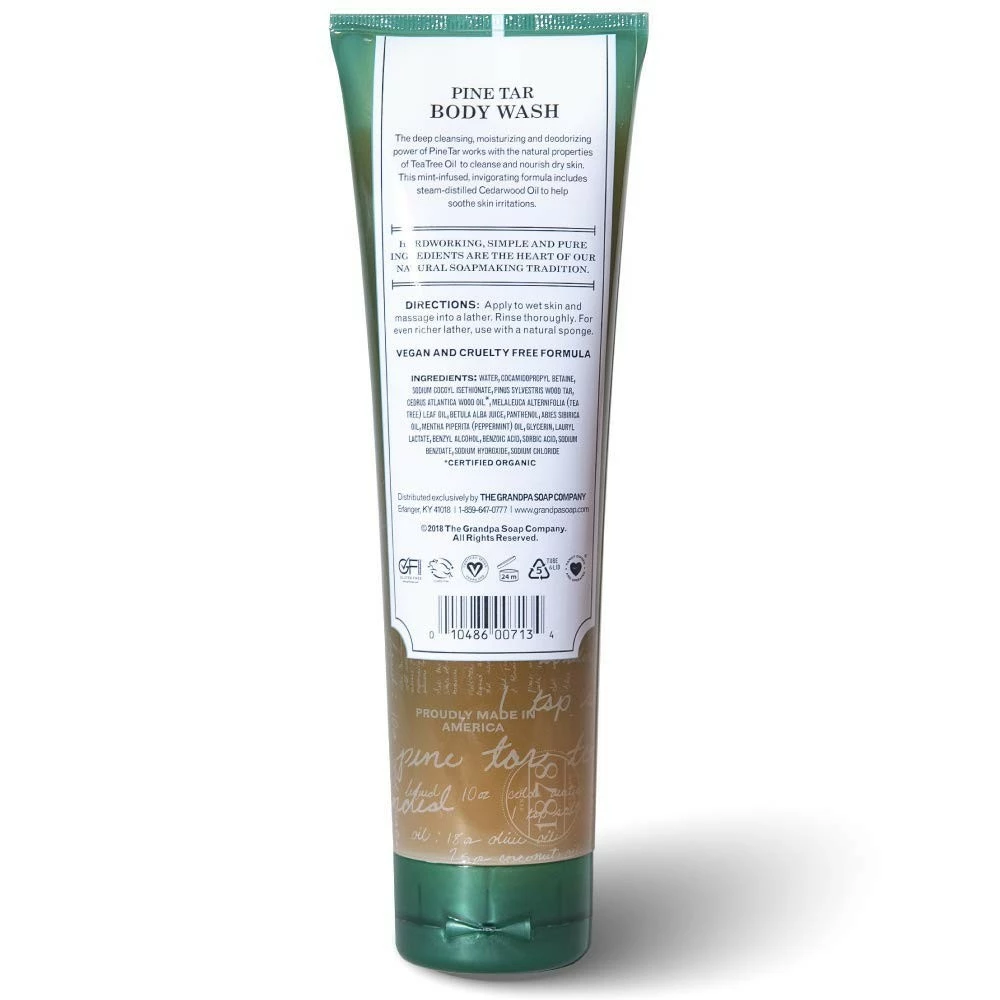 THE GRANDPA SOAP CO. SINCE 1878 Store PINE TAR - BODY WASH - 9.5 FL. OZ - The Grandpa Soap Company 6 THE GRANDPA SOAP CO. SINCE 1878 Store PINE TAR - BODY WASH - 9.5 FL. OZ - The Grandpa Soap Company - Image 4