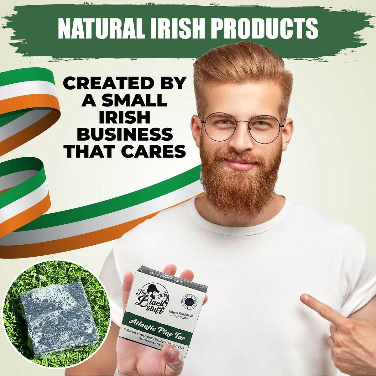 The Black Stuff Pine Tar Soap For Men - Mens Natural Soap - Longer Lasting Handmade All Natural Mens Soap - Bar Soap With Pine, Basil And Spearmint - Mens Natural Bar Soap With Activated Charcoal Volcanic Pumice 9 The Black Stuff Pine Tar Soap For Men - Mens Natural Soap - Longer Lasting Handmade All Natural Mens Soap - Bar Soap With Pine, Basil And Spearmint - Mens Natural Bar Soap With Activated Charcoal Volcanic Pumice - Image 7