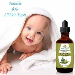 Tropical Holistic Store Extra Virgin Organic Olive Oil 4 Oz - Cold Pressed Unrefined - Use For Face, Baby Skin, Hair, Food Grade -Moisturizers Sales zd58y90skav4cdhdk54codtm2y80
