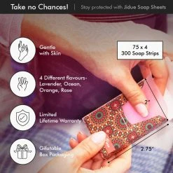 Jidue 300pcs Soap Sheets Gift Box Portable Foaming Disposable 4 Scented Paper Soap X75 Pack Hand Washing Cleaning Paper Soap Dissolvable Strips Dry Sheets Skin Friendly For Kids Adult Travel Camping Hiking 12 Jidue 300pcs Soap Sheets Gift Box Portable Foaming Disposable 4 Scented Paper Soap X75 Pack Hand Washing Cleaning Paper Soap Dissolvable Strips Dry Sheets Skin Friendly For Kids Adult Travel Camping Hiking -Moisturizers Sales zeby4iajaetrfcpb7zlm80d85qdi