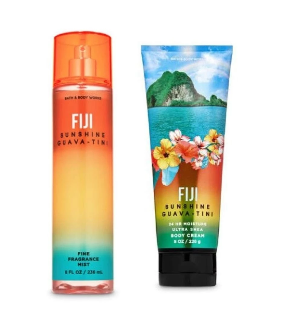 Bath And Body Works – Fiji - Sunshine Guava-Tini - Fine Fragrance Mist And Ultra Shea Body Cream - Full Size –2020 3 Bath And Body Works – Fiji - Sunshine Guava-Tini - Fine Fragrance Mist And Ultra Shea Body Cream - Full Size –2020