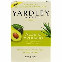 Yardley London Aloe And Avocado Naturally Moisturizing Bath Bar 4.25 Oz (Pack Of 6)