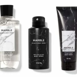 B & Body Works Bath And Body Works - Marble - For Men - 3 Pc Bundle - (2020 Edition)