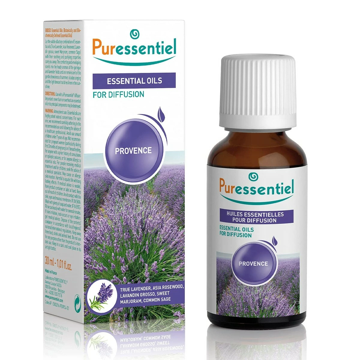 Puressentiel Store Puressentiel Provence Essential Oil Diffusing Blend, Aromatherapy Relief, Calming - 100% Pure & Natural - Therapeutic Grade, Premium & Certified Quality - Made In France – 1.01 Fl Oz 3 Puressentiel Store Puressentiel Provence Essential Oil Diffusing Blend, Aromatherapy Relief, Calming - 100% Pure & Natural - Therapeutic Grade, Premium & Certified Quality - Made In France – 1.01 Fl Oz