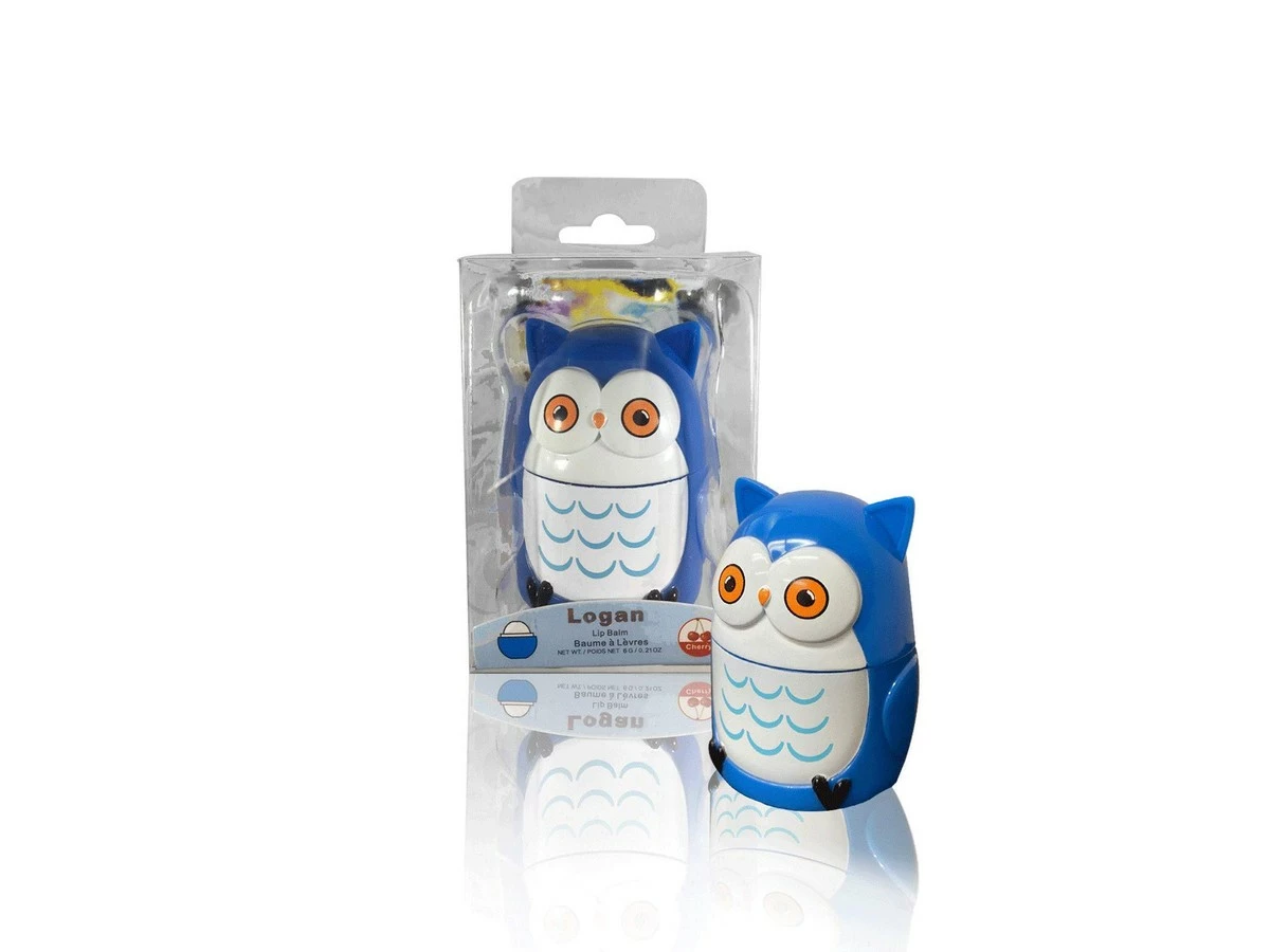Ccolor Animal 3D Lip Balm (Logan The Owl) Cute Owl Balm - Cherry Scent - Twist Open Top 3 Ccolor Animal 3D Lip Balm (Logan The Owl) Cute Owl Balm - Cherry Scent - Twist Open Top