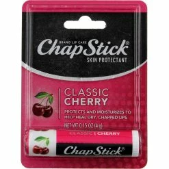Chapstick 0.15 Oz Cherry Flavor Skin Protectant Flavored Lip Balm Tube (Pack Of 6)